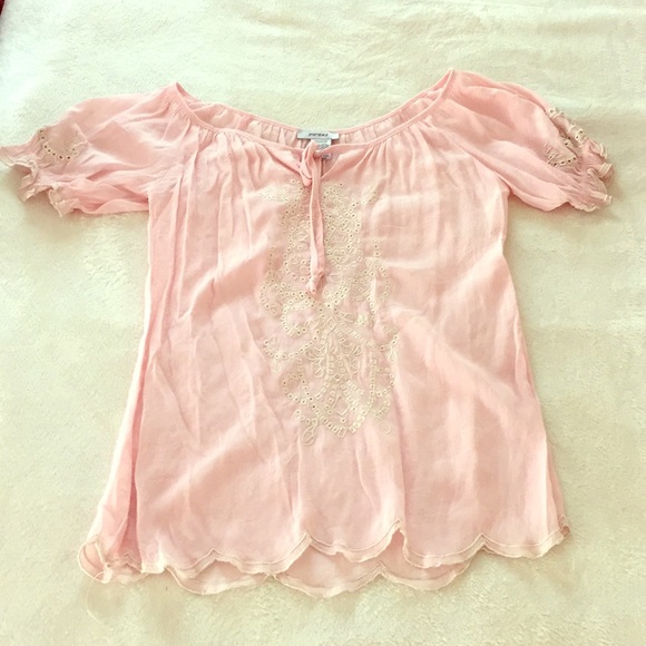 Short sleeve peasant style blouse - Picture 1 of 1